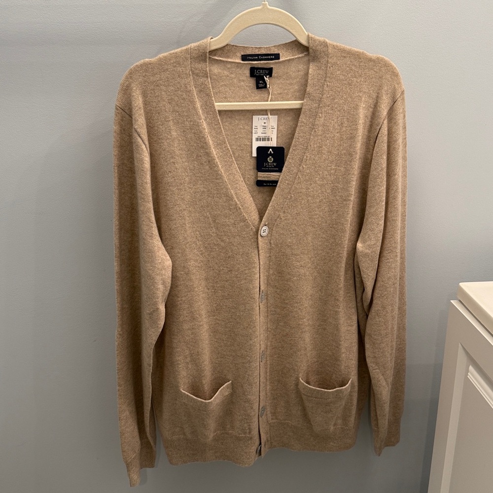 J. Crew Beige Button-Up Cardigan
